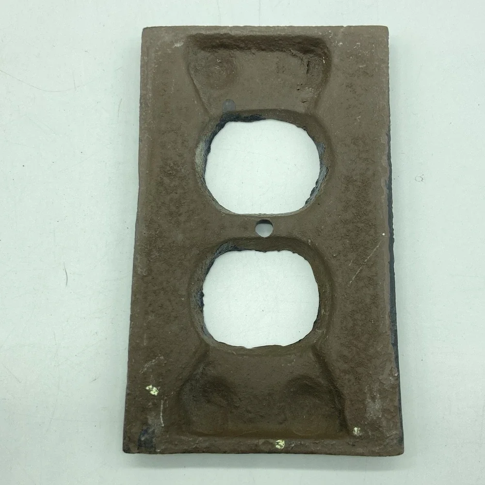 Wrought Iron Outlet Covers Fleur De Lis Ornate Set Of 2 Rustic Farmhouse
